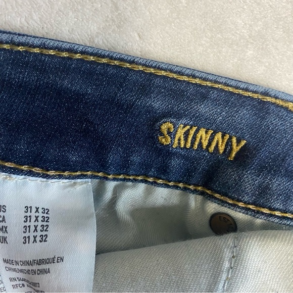 American Eagle Blue Denim Jeans - Extreme Flex Skinny 32x30 - Picture 3 of 7
